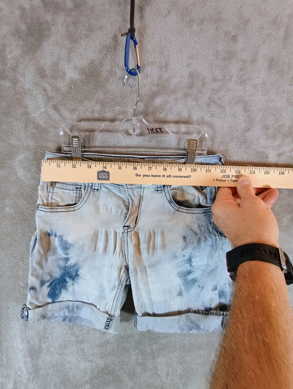 Justice Brand Girls Stylish Tie-Dye Girls Cuffed Hem Shorts Size 10 Reg